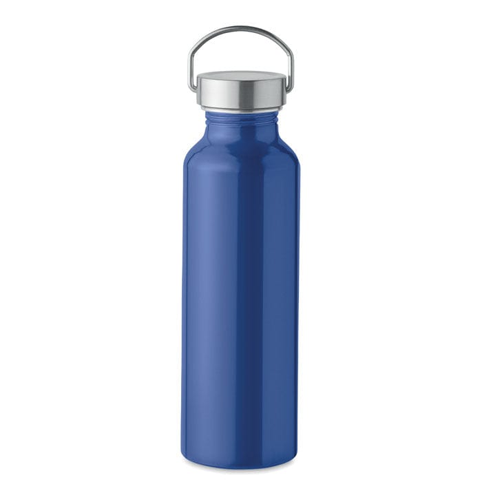 Bottiglia in alluminio blu - personalizzabile con logo