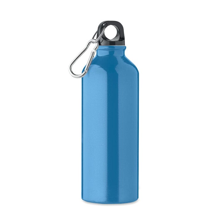 Bottiglia in alluminio riciclato 500ml azzurro - personalizzabile con logo