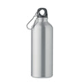 Bottiglia in alluminio riciclato 500ml color argento - personalizzabile con logo