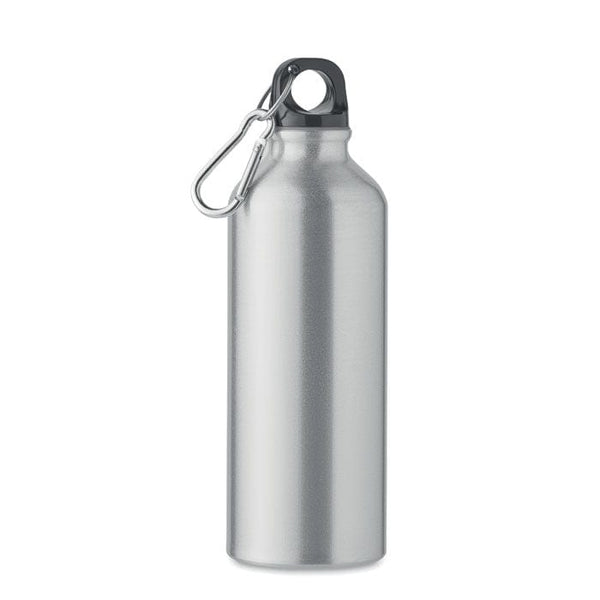 Bottiglia in alluminio riciclato 500ml color argento - personalizzabile con logo