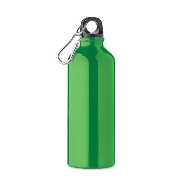 Bottiglia in alluminio riciclato 500ml verde - personalizzabile con logo