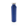 Bottiglia in bronzo isolata a vuoto antigoccia blu - personalizzabile con logo