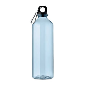 Bottiglia in RPET 750ml trasparente azzurro - personalizzabile con logo