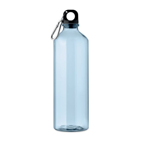 Bottiglia in RPET 750ml trasparente azzurro - personalizzabile con logo