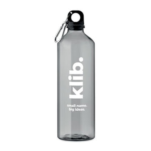 Bottiglia in RPET 750ml trasparente - personalizzabile con logo