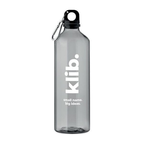 Bottiglia in RPET 750ml trasparente - personalizzabile con logo