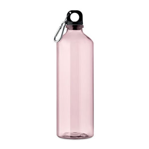 Bottiglia in RPET 750ml trasparente rosa - personalizzabile con logo