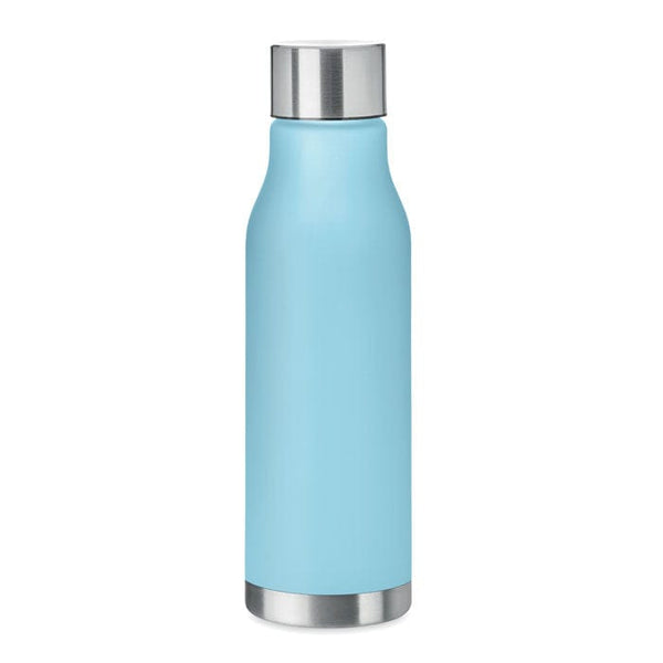 Bottiglia in RPET da 600ml azzurro - personalizzabile con logo