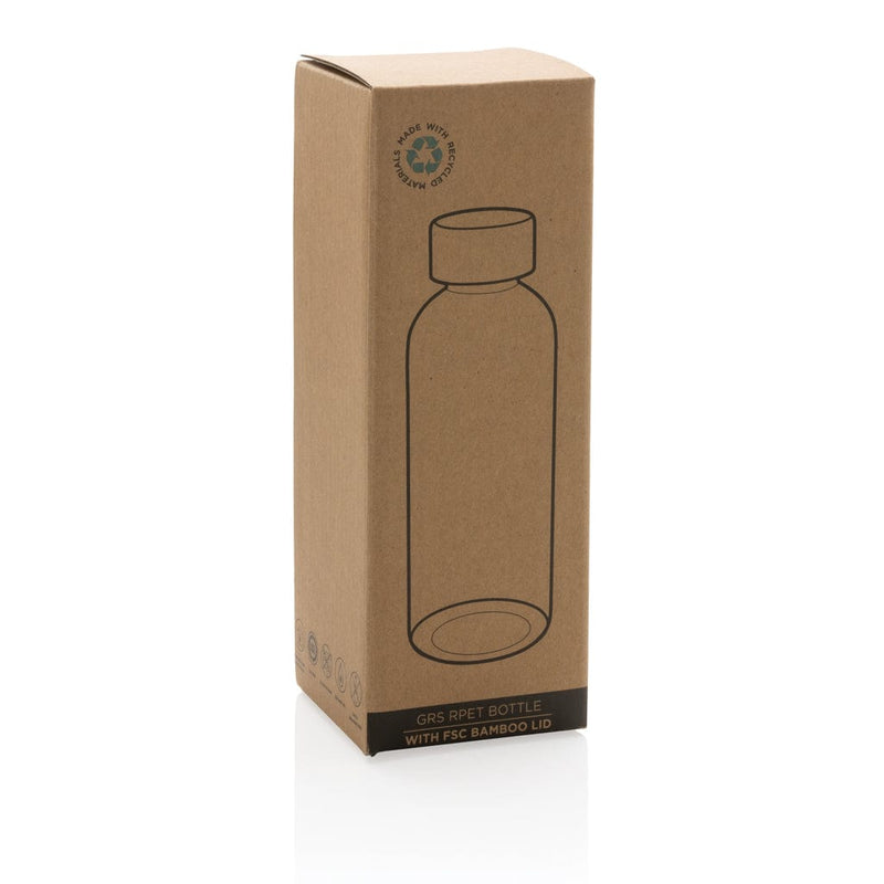 Bottiglia in rPET GRS con tappo in bambù 660ml Colore: trasparente, nero, blu €6.62 - P433.090