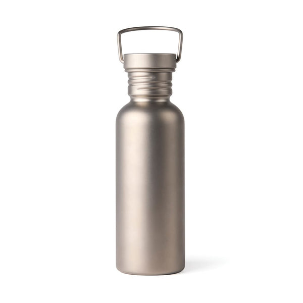 Bottiglia in titanio Nordic Drift Trail Ultra Light 600ML color argento - personalizzabile con logo