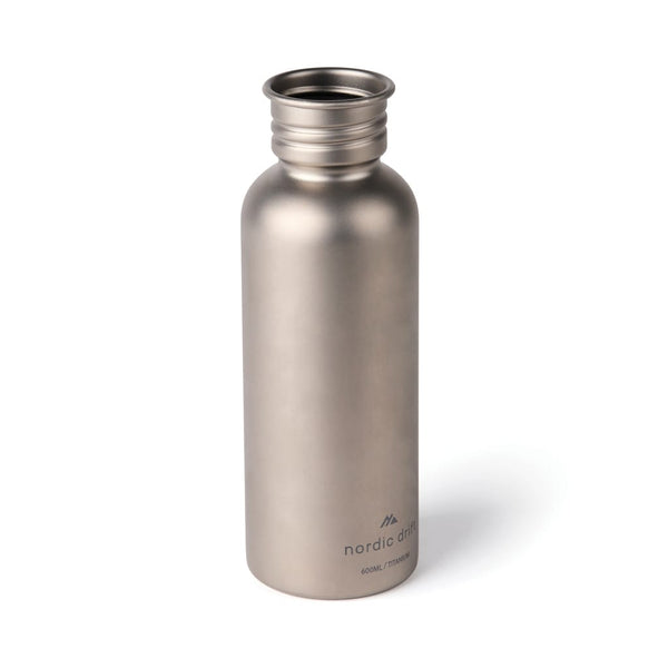Bottiglia in titanio Nordic Drift Trail Ultra Light 600ML color argento - personalizzabile con logo