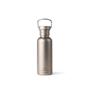 Bottiglia in titanio Nordic Drift Trail Ultra Light 600ML color argento - personalizzabile con logo