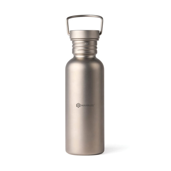 Bottiglia in titanio Nordic Drift Trail Ultra Light 600ML color argento - personalizzabile con logo