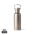Bottiglia in titanio Nordic Drift Trail Ultra Light 600ML color argento - personalizzabile con logo