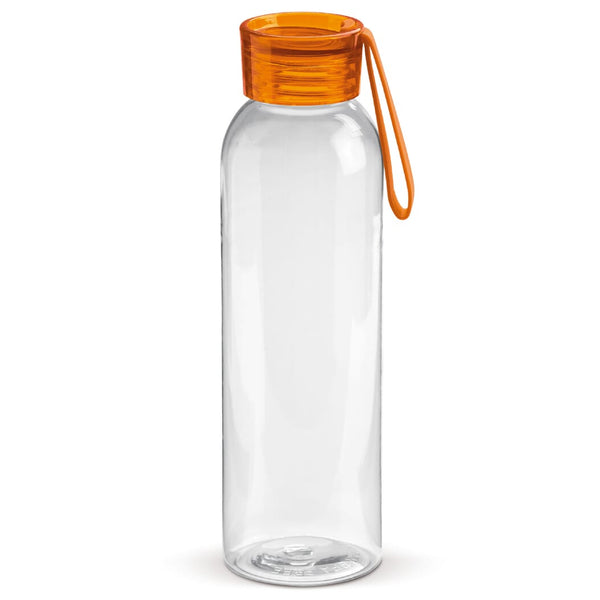 Bottiglia in Tritan 600ml grigio scuro arancione - personalizzabile con logo