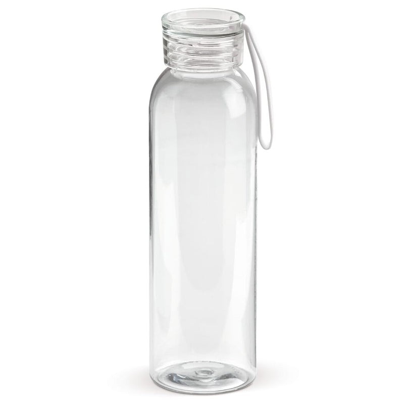 Bottiglia in Tritan 600ml grigio scuro bianco - personalizzabile con logo