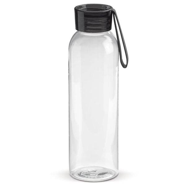 Bottiglia in Tritan 600ml grigio scuro nero - personalizzabile con logo