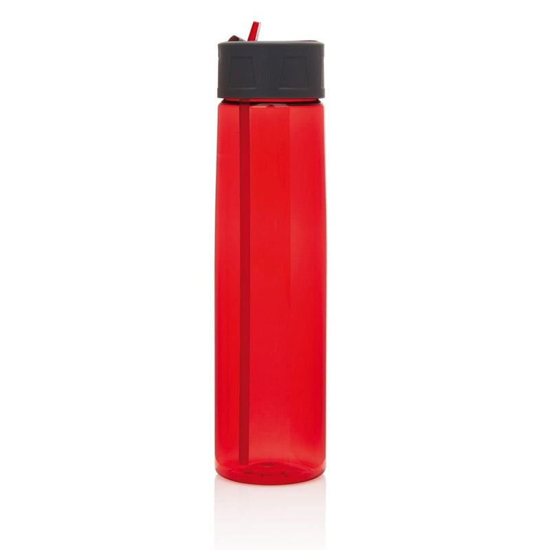 Bottiglia in tritan con cannuccia - personalizzabile con logo