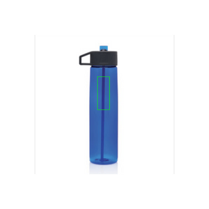 Bottiglia in tritan con cannuccia - personalizzabile con logo