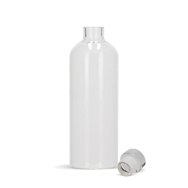 Bottiglia in vetro 1000ml Trasparente - personalizzabile con logo