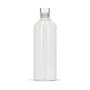 Bottiglia in vetro 1000ml Trasparente - personalizzabile con logo