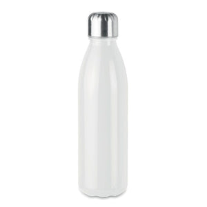 Bottiglia in vetro 500 ml colorate bianco - personalizzabile con logo