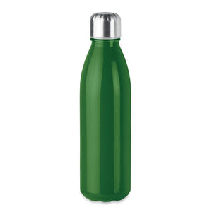 Bottiglia in vetro 500 ml colorate verde - personalizzabile con logo