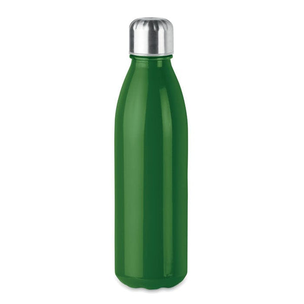 Bottiglia in vetro 500 ml colorate verde - personalizzabile con logo