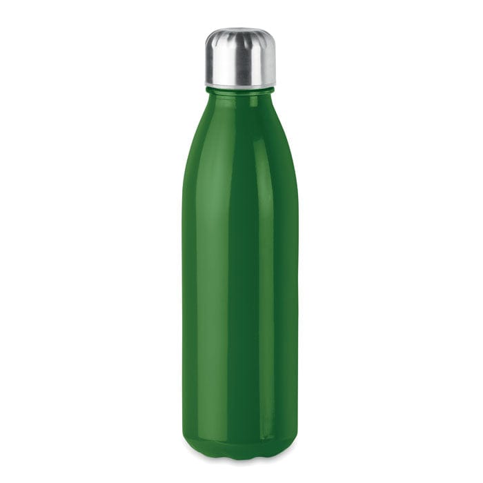 Bottiglia in vetro 500 ml colorate verde - personalizzabile con logo