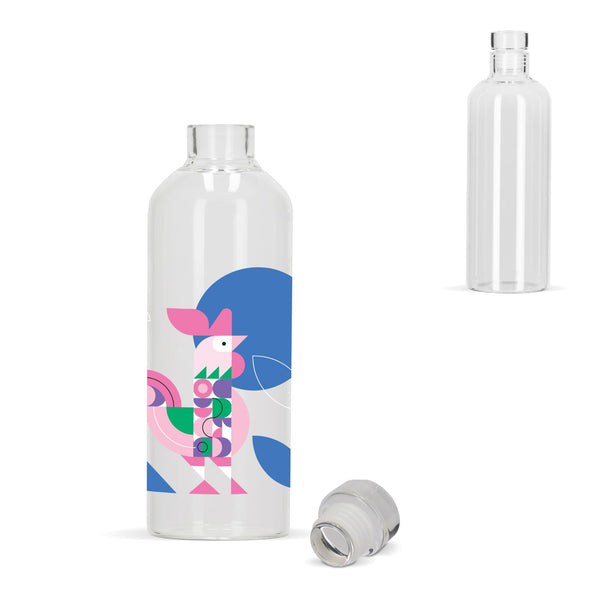 Bottiglia in vetro 750ml Trasparente - personalizzabile con logo