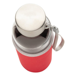 Bottiglia in vetro con manica in neoprene 500ml - personalizzabile con logo