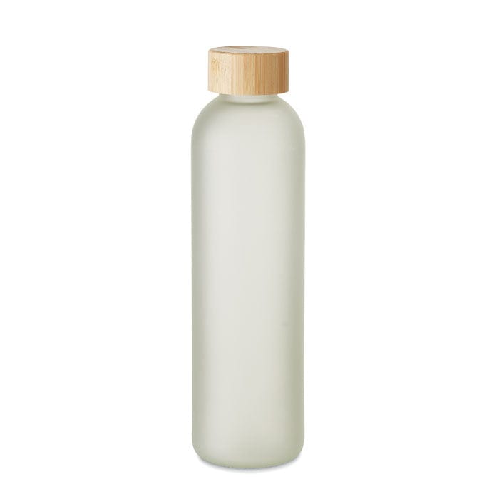 Bottiglia in vetro da 650ml Bianco Trasparente - personalizzabile con logo