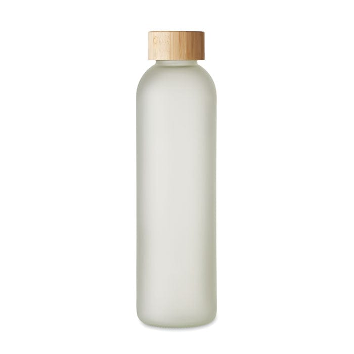 Bottiglia in vetro da 650ml Bianco Trasparente - personalizzabile con logo