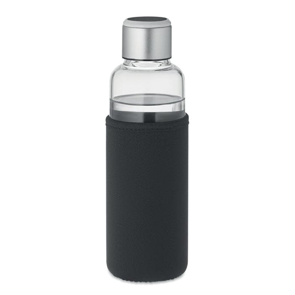 Bottiglia in vetro Nero - personalizzabile con logo