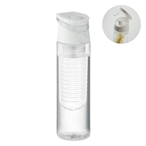 Bottiglia infusore RPET 500ml Bianco - personalizzabile con logo
