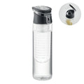 Bottiglia infusore RPET 500ml Nero - personalizzabile con logo