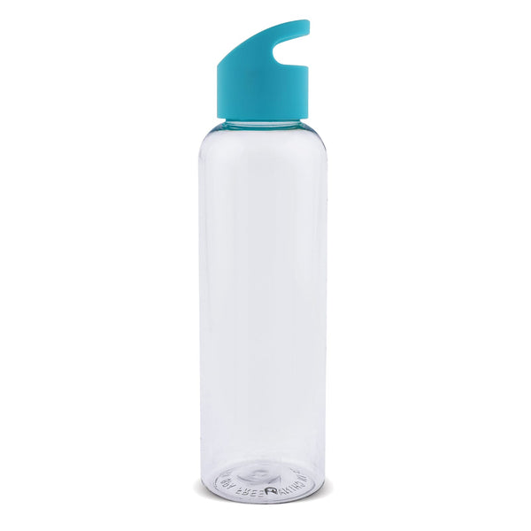 Bottiglia Loop transparent R-PET 600ml Trasparente / azzurro - personalizzabile con logo
