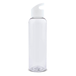 Bottiglia Loop transparent R-PET 600ml Trasparente / Bianco - personalizzabile con logo