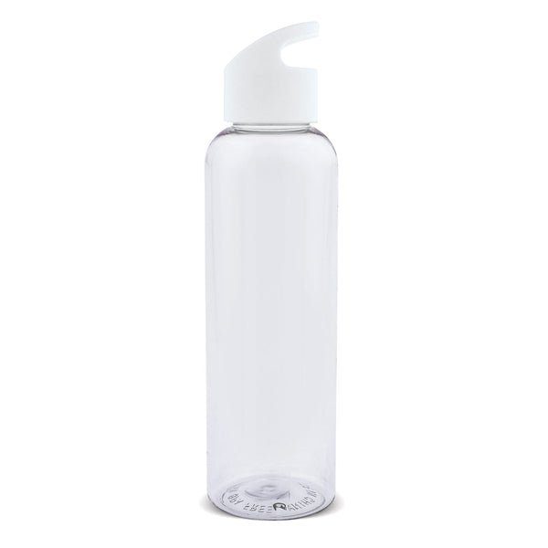 Bottiglia Loop transparent R-PET 600ml Trasparente / Bianco - personalizzabile con logo