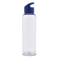 Bottiglia Loop transparent R-PET 600ml Trasparente / blu navy - personalizzabile con logo