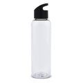Bottiglia Loop transparent R-PET 600ml Trasparente / Nero - personalizzabile con logo