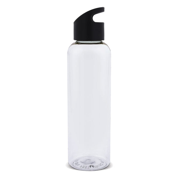 Bottiglia Loop transparent R-PET 600ml Trasparente / Nero - personalizzabile con logo