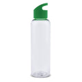 Bottiglia Loop transparent R-PET 600ml Trasparente / verde - personalizzabile con logo
