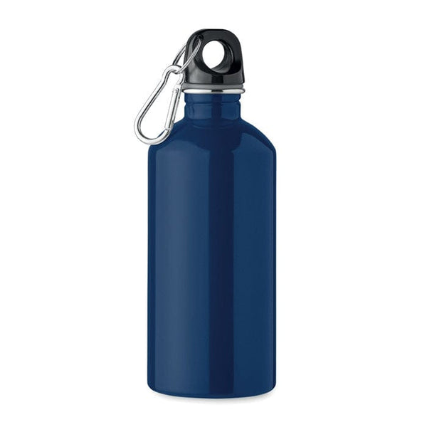 Bottiglia monostrato 500ml Inox riciclato blu navy - personalizzabile con logo
