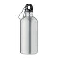 Bottiglia monostrato 500ml Inox riciclato Color argento - personalizzabile con logo