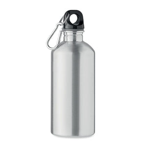 Bottiglia monostrato 500ml Inox riciclato Color argento - personalizzabile con logo