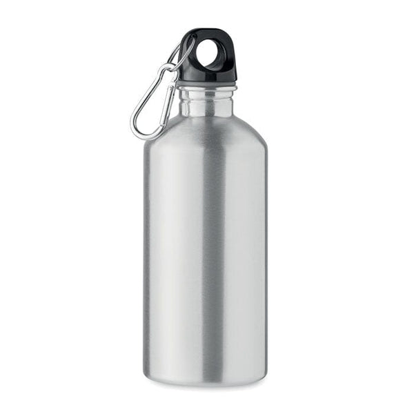 Bottiglia monostrato 500ml Inox riciclato Color argento - personalizzabile con logo
