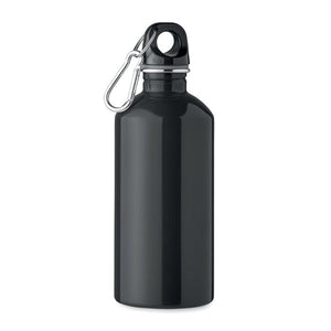 Bottiglia monostrato 500ml Inox riciclato Nero - personalizzabile con logo