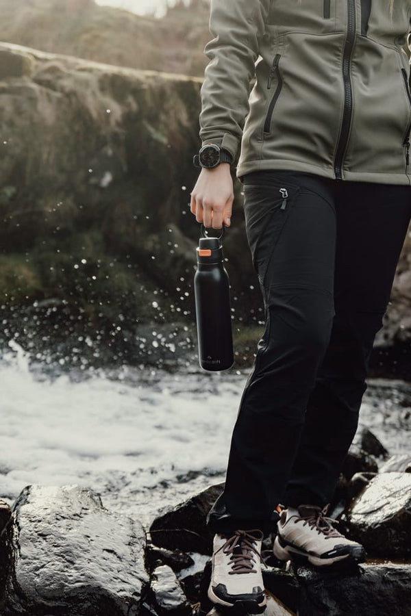 Bottiglia Nordic Drift Trail RCS 750ML nero - personalizzabile con logo