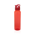 Bottiglia Oasis in RPET RCS 650ml rosso - personalizzabile con logo